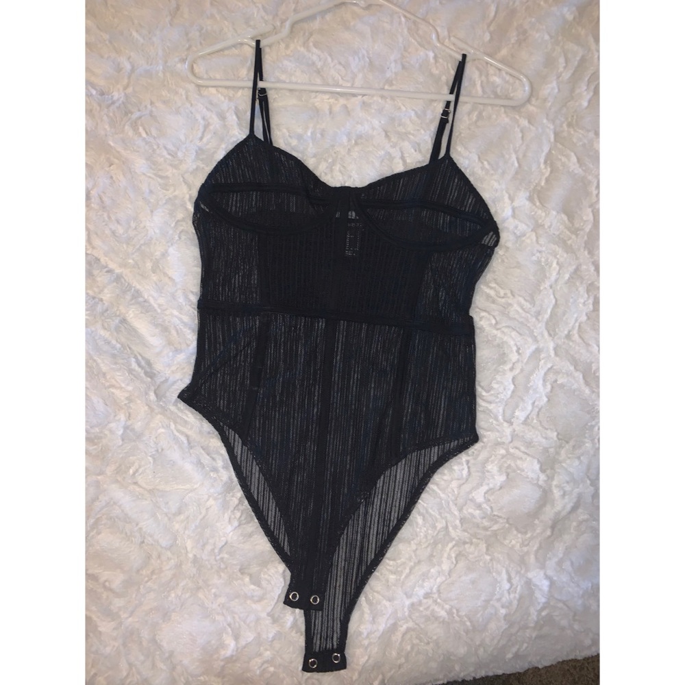 F21 Mesh one piece top